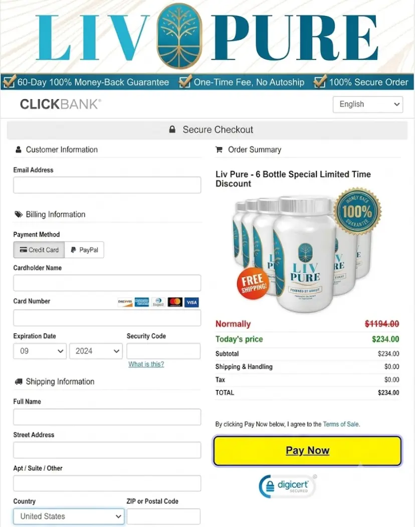 Liv Pure safe purchase option
